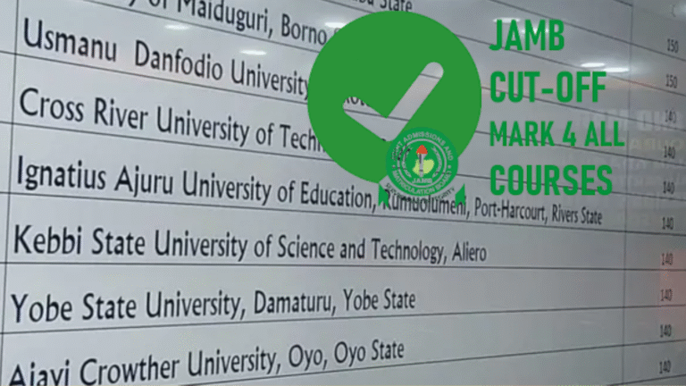 JAMB Cut Off Mark